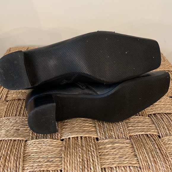 Paul Green black leather buckle booties boots made in Austria US 7 UK 4.5 - Picture 5 of 7